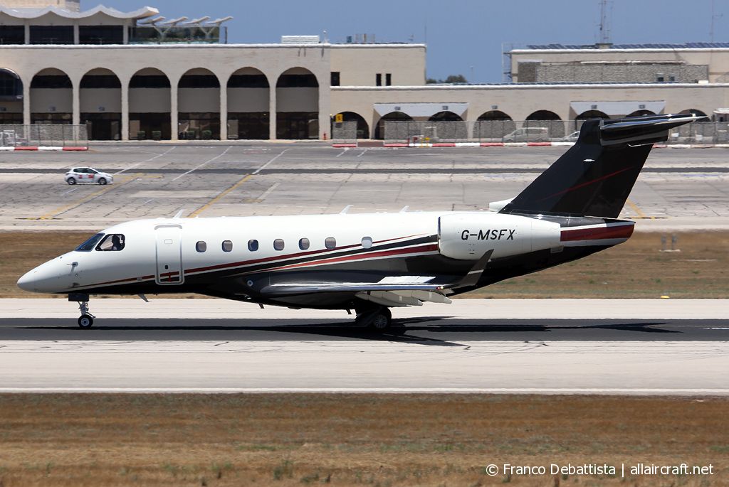 G-MSFX · Embraer EMB-550 Legacy 500 · (MLA / LMML)