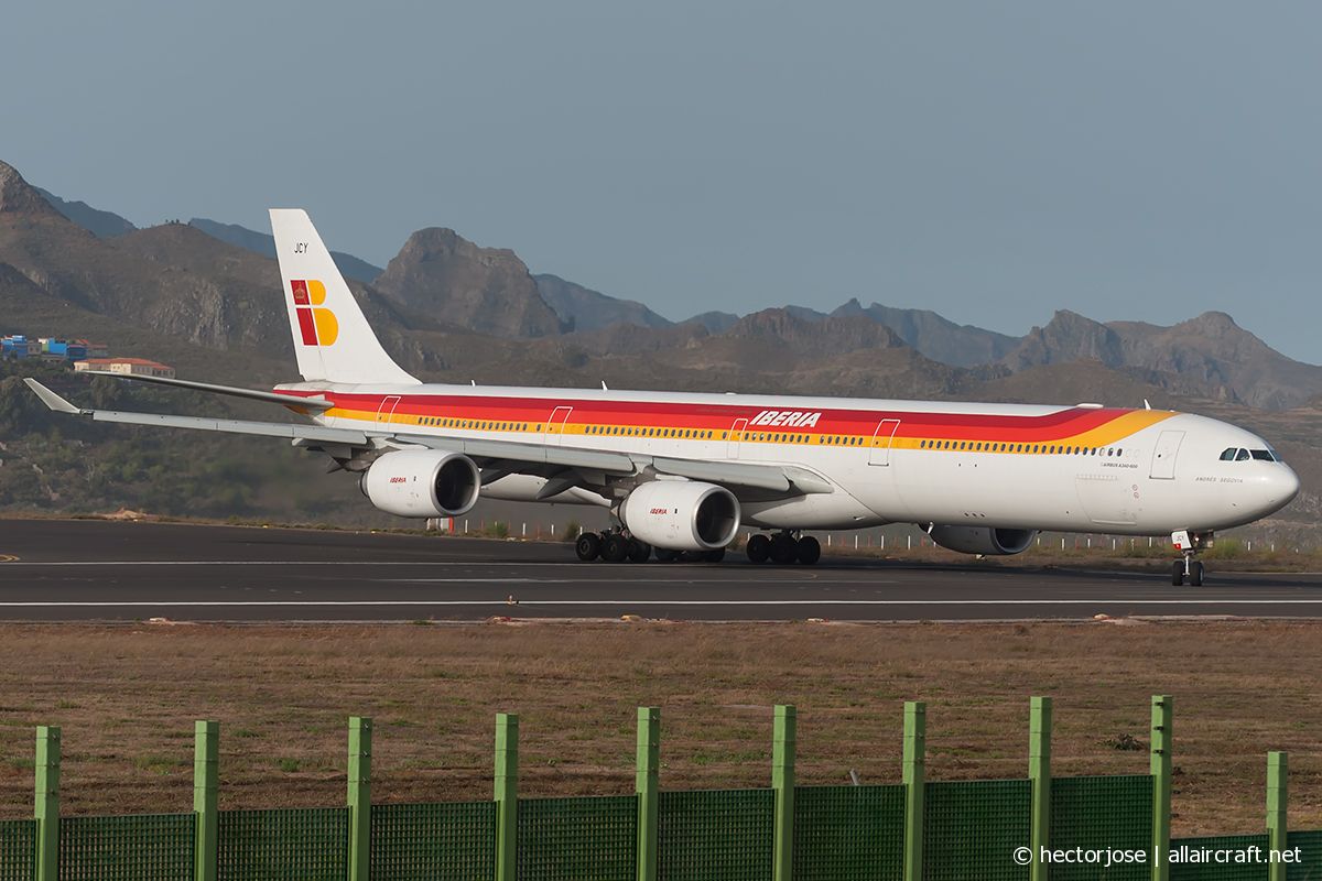EC-JCY · Airbus A340-642 · (TFN / GCXO)