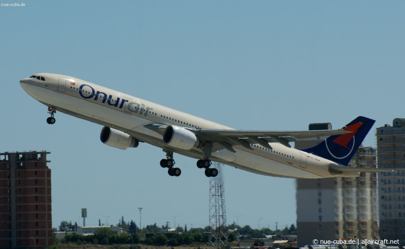 TC-OCA · Airbus A330-322 · (AYT / LTAI)