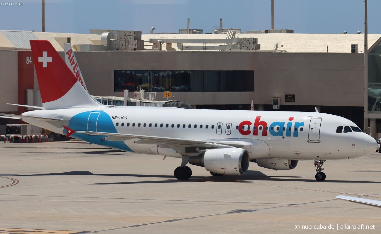 HB-JOG · Airbus A319-112 · (PMI / LEPA / LESJ)
