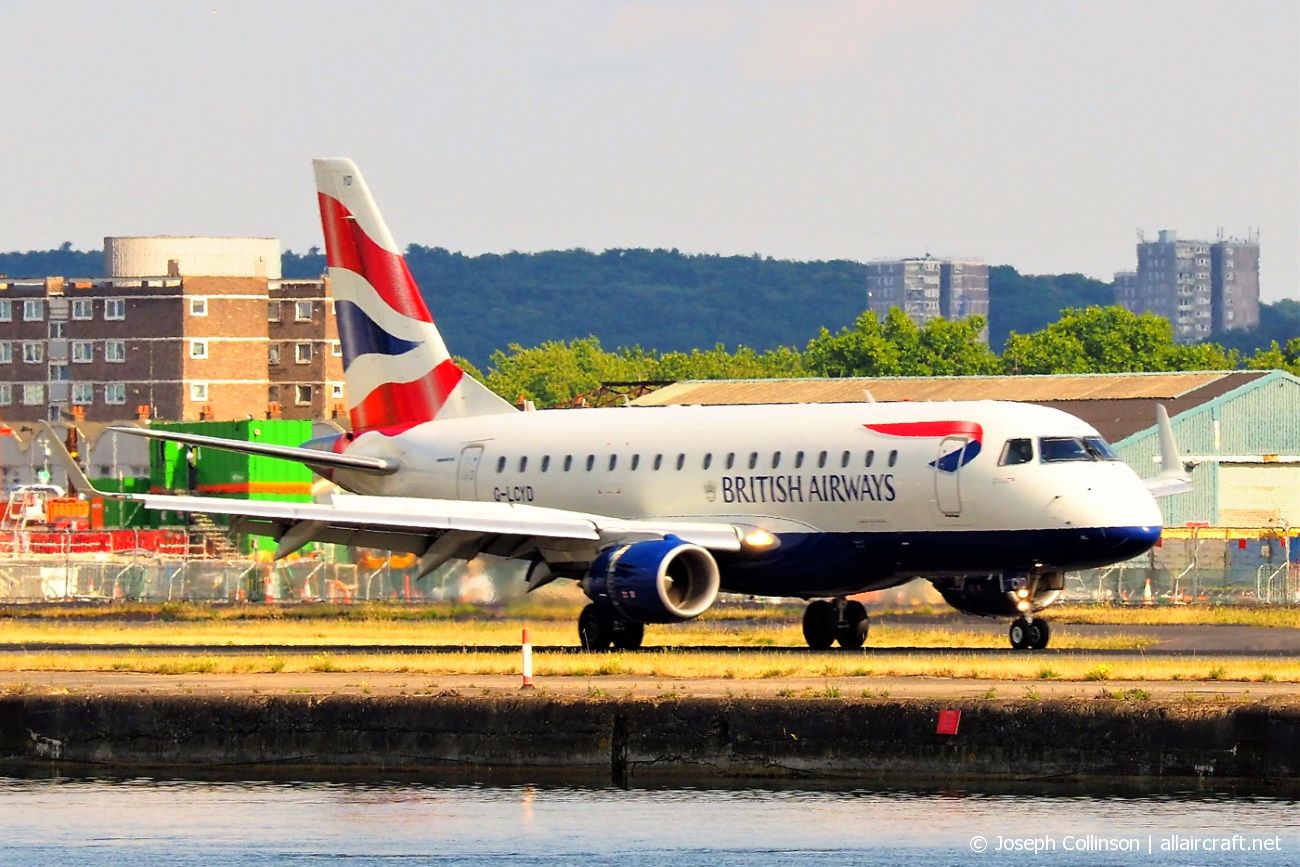G-LCYD · Embraer 170-100STD · (LCY / EGLC)