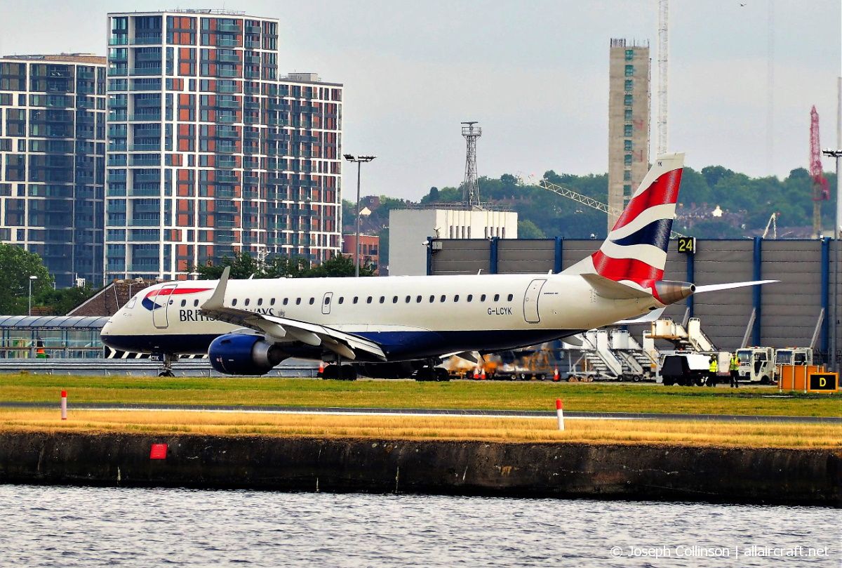 G-LCYK · Embraer 190-100LR · (LCY / EGLC)