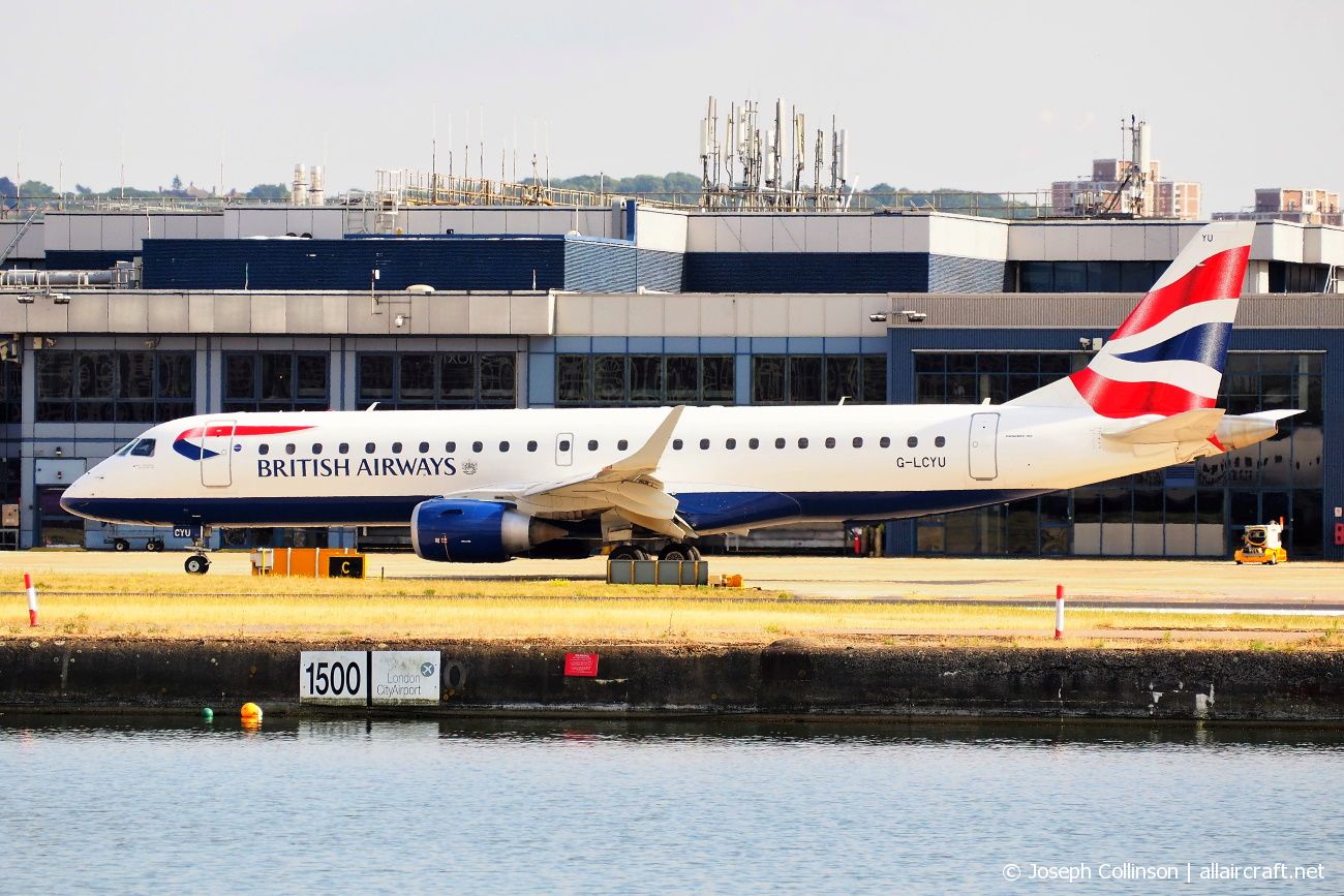 G-LCYU · Embraer 190-100SR · (LCY / EGLC)