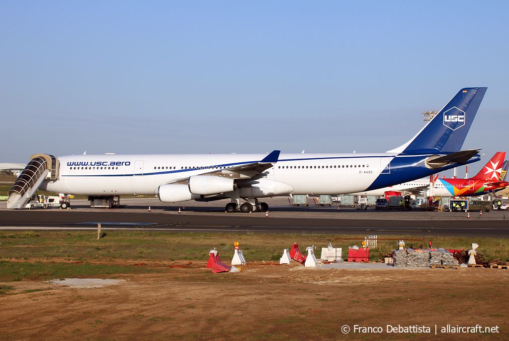 D-AUSC · Airbus A340-313 · (MLA / LMML)