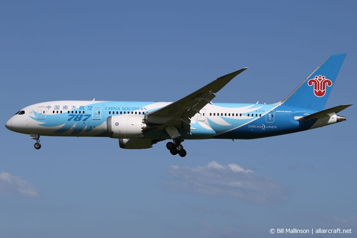 B-2725 · Boeing 787-8 Dreamliner · (CHC / NZCH)