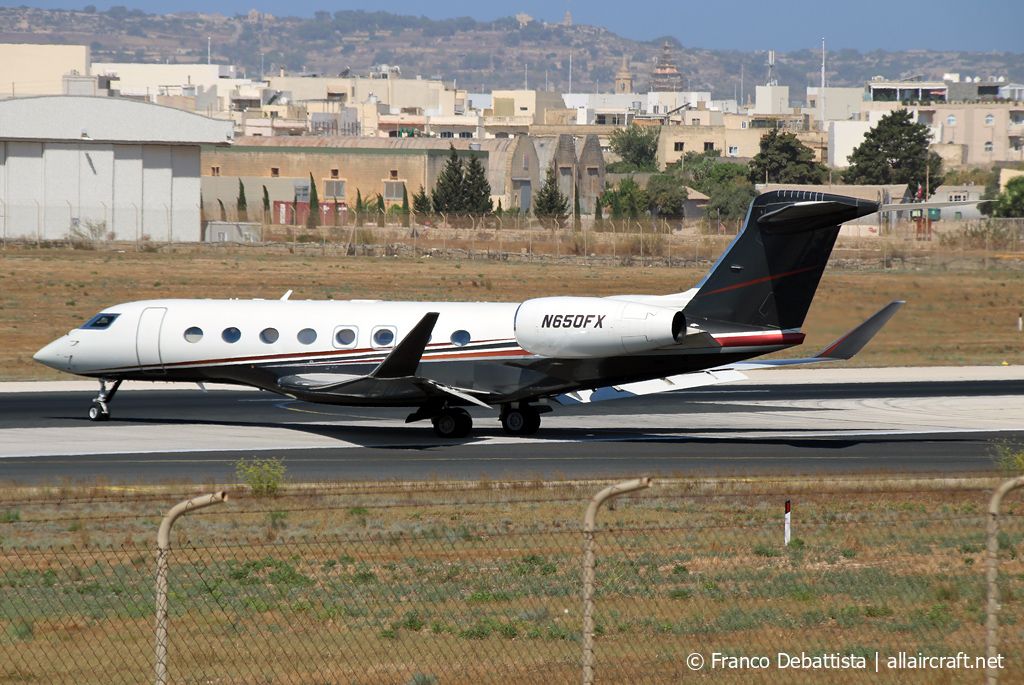 N650FX · Gulfstream Aerospace G650 · (MLA / LMML)