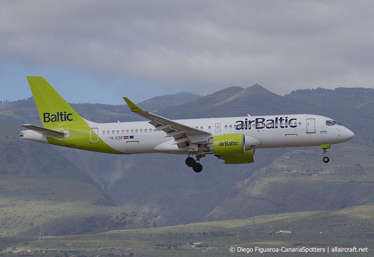 YL-CSF · Bombardier CSeries CS300 · (LPA / GCLP)