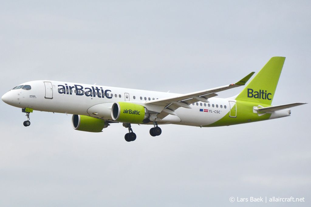 YL-CSC · Bombardier CSeries CS300 · (CPH / EKCH)