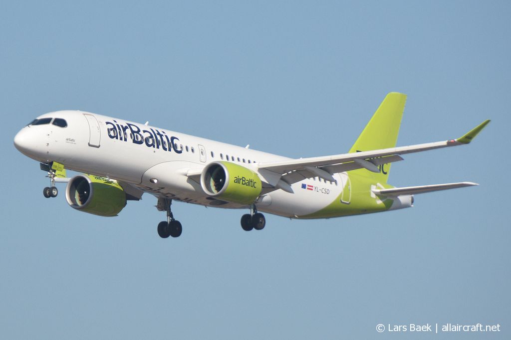 YL-CSD · Bombardier CSeries CS300 · (CPH / EKCH)