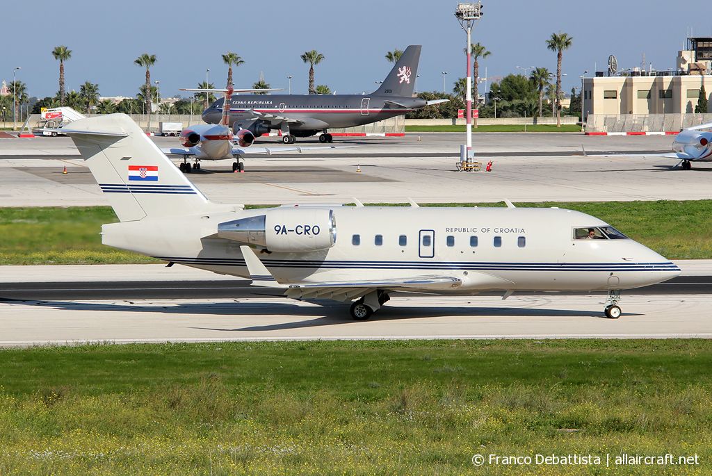 9A-CRO · Bombardier CL-600-2B16 Challenger 604 · (MLA / LMML)