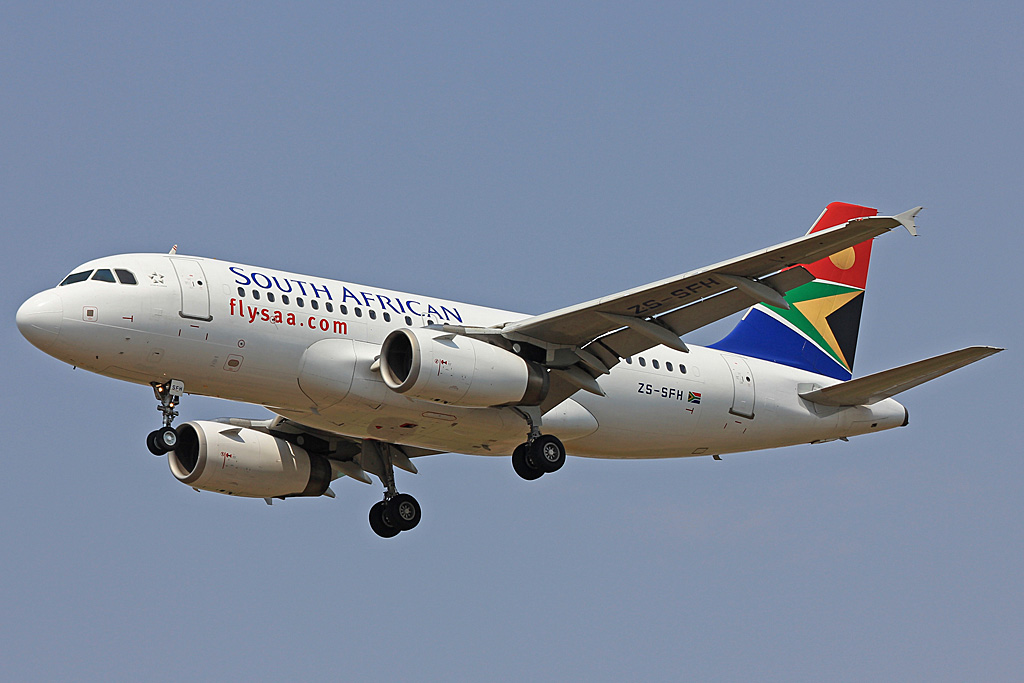 ZS-SFH · Airbus A319-131 · (JNB / FAJS)