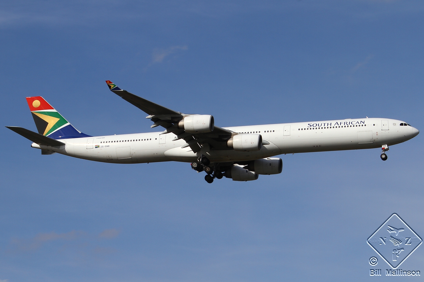 ZS-SNB · Airbus A340-642 · (PER / YPPH)