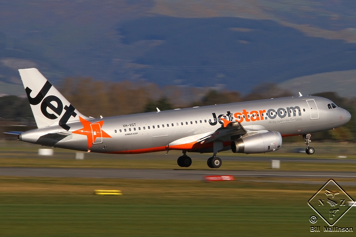 VH-VGT · Airbus A320-232 · (CHC / NZCH)