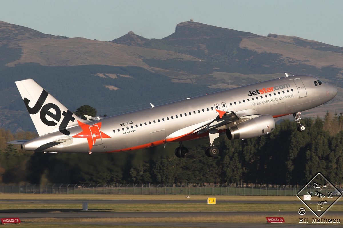 VH-VQR · Airbus A320-232 · (CHC / NZCH)