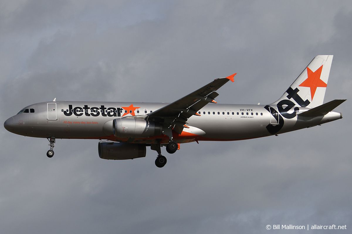 VH-VFK · Airbus A320-232 · (CHC / NZCH)