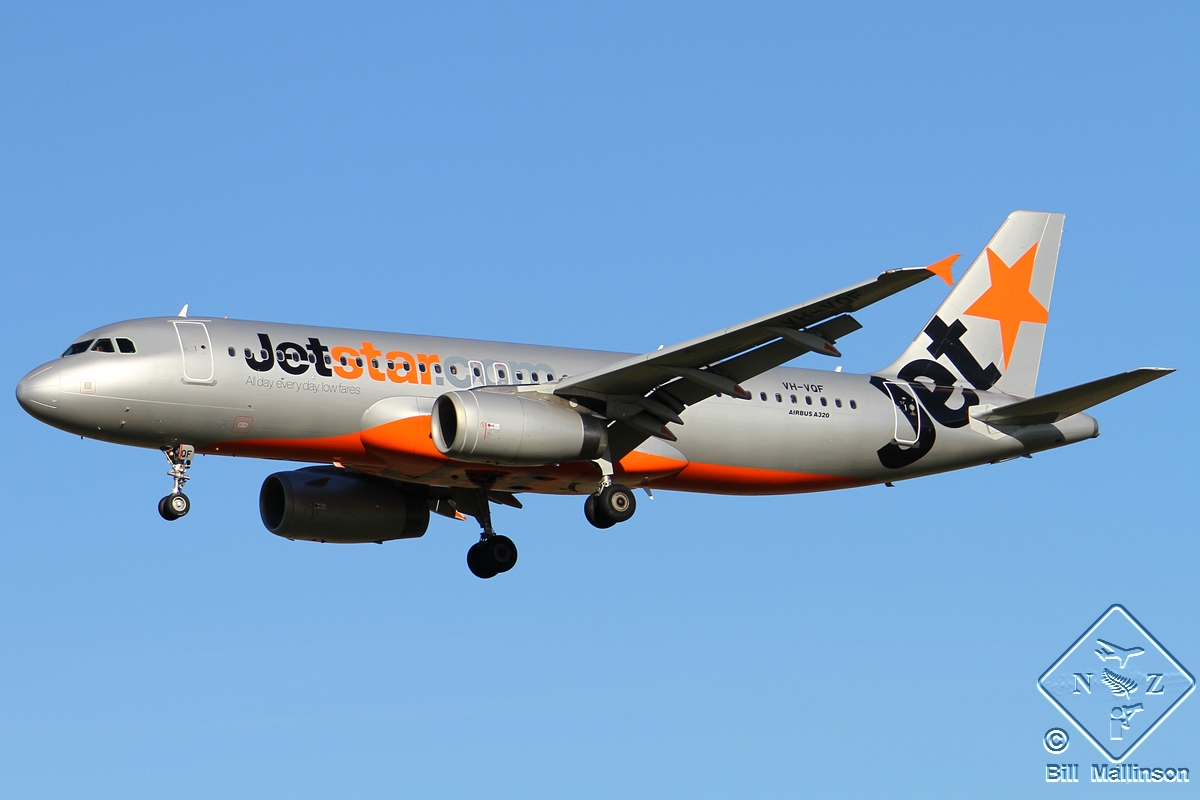 VH-VQF · Airbus A320-232 · (CHC / NZCH)
