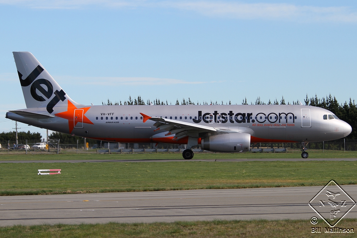 VH-VFF · Airbus A320-232 · (CHC / NZCH)