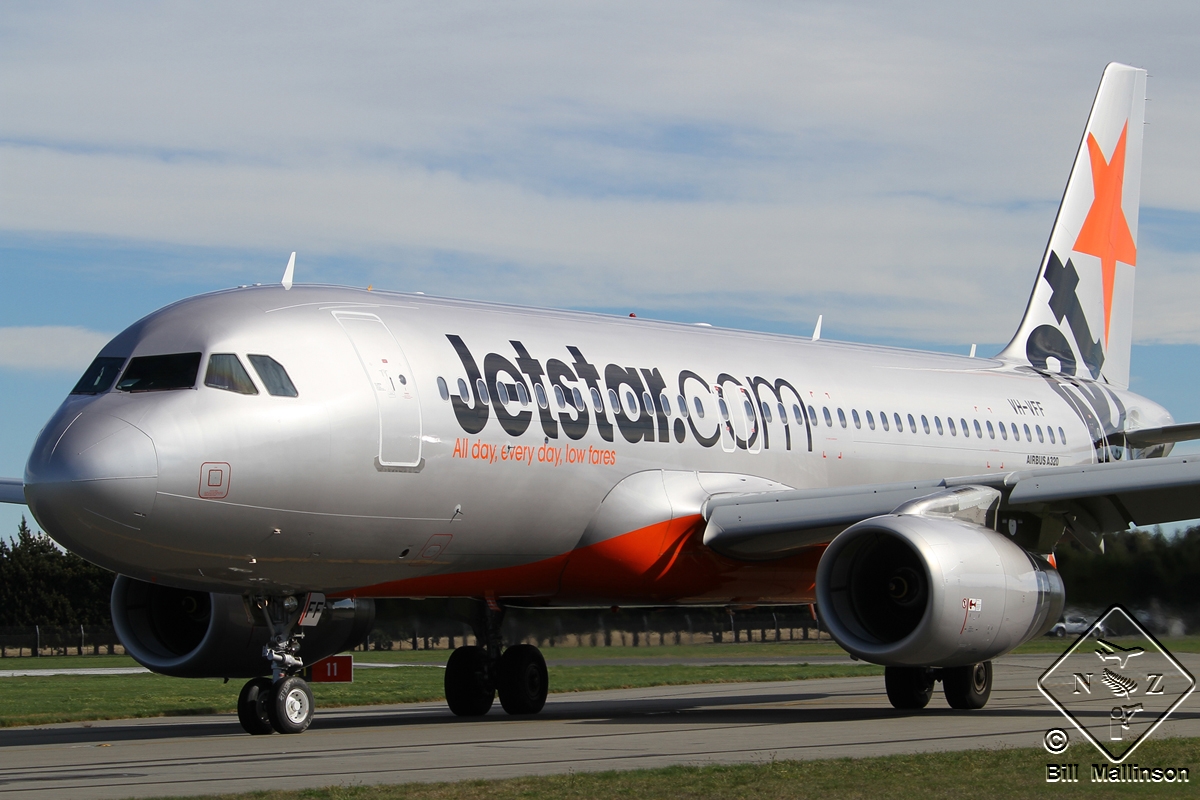 VH-VFF · Airbus A320-232 · (CHC / NZCH)