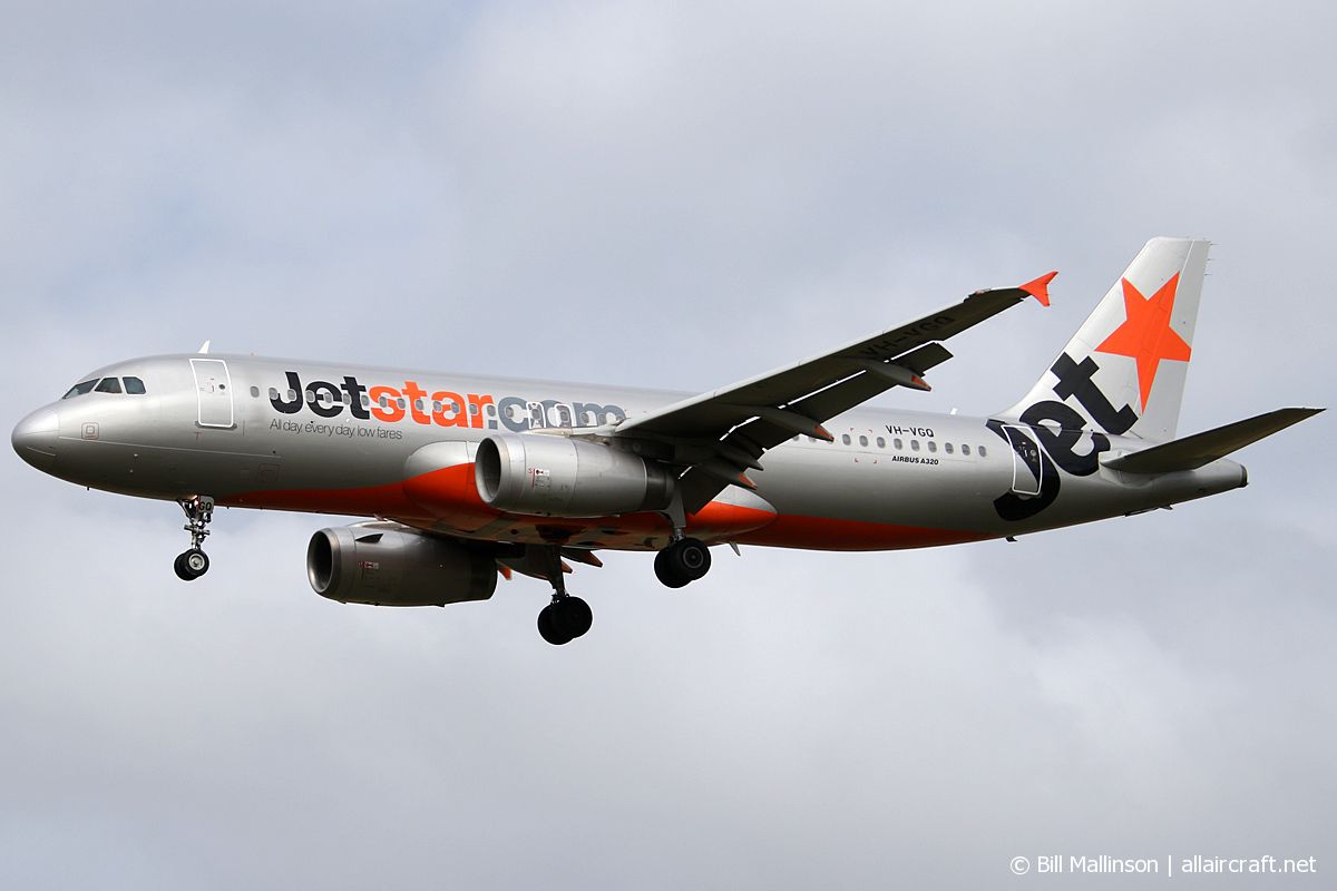 VH-VGQ · Airbus A320-232 · (CHC / NZCH)