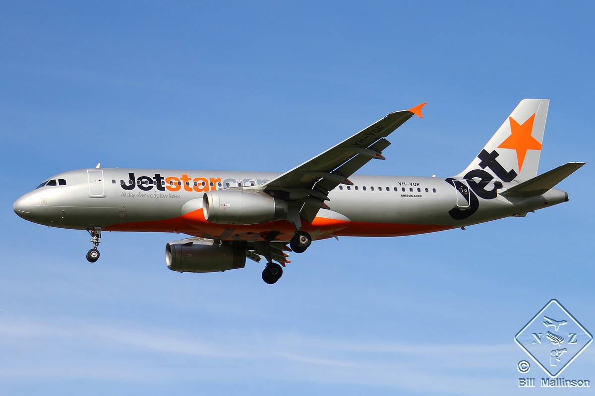 VH-VQF · Airbus A320-232 · (CHC / NZCH)