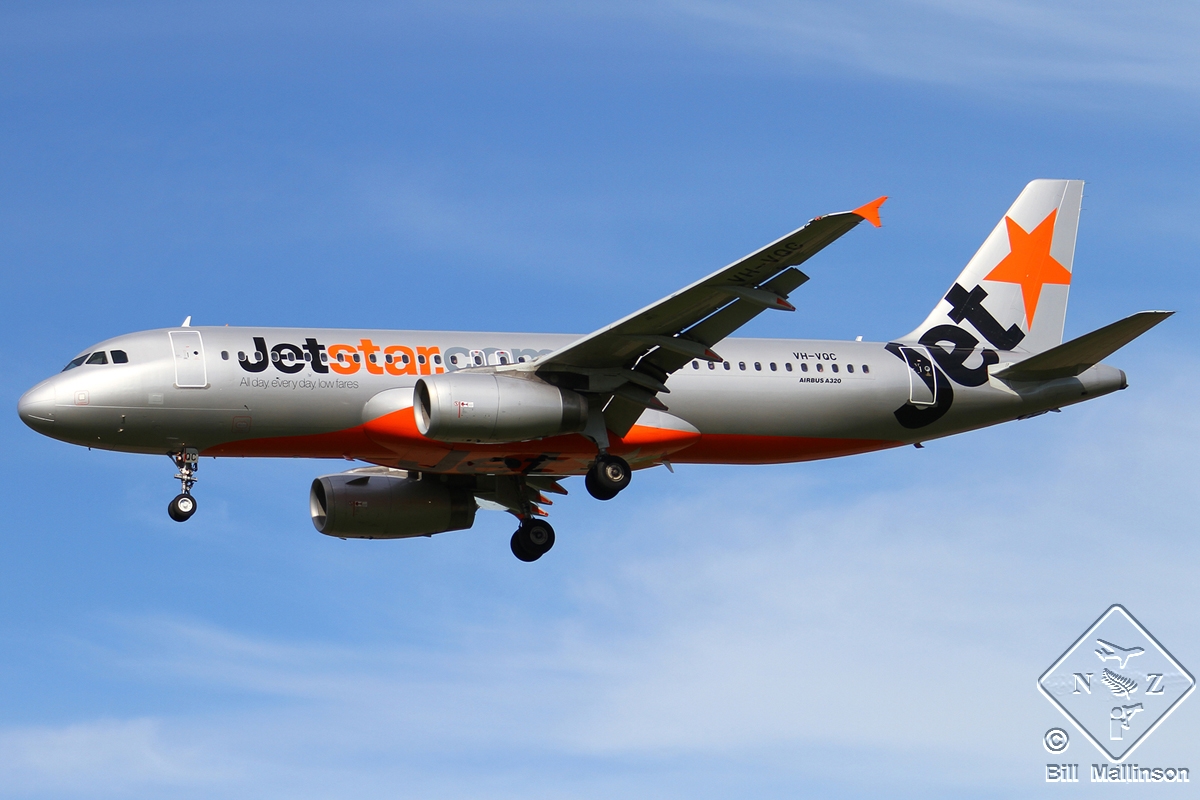 VH-VQC · Airbus A320-232 · (CHC / NZCH)