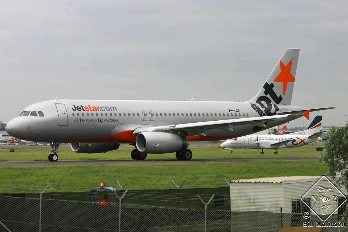 VH-VQK · Airbus A320-232 · (SYD / YSSY)