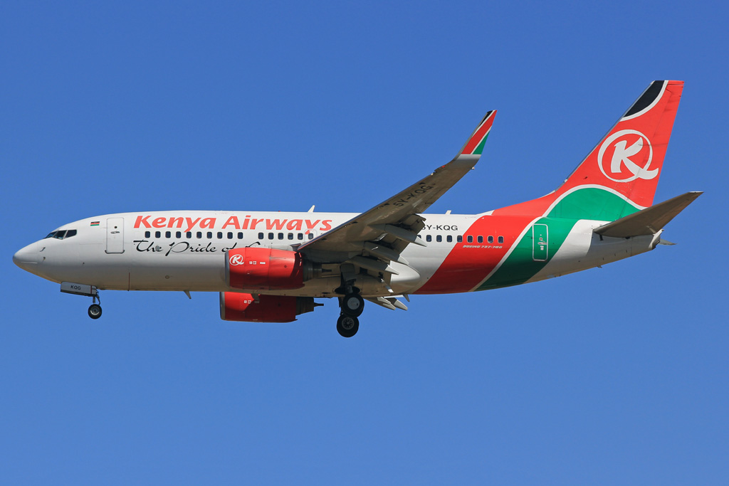 5Y-KQG · Boeing 737-7U8(WL) · (JNB / FAOR)