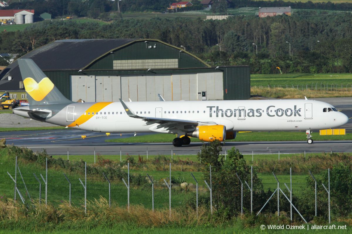 OY-TCE · Airbus A321-211(WL) · (SVG / ENZV)