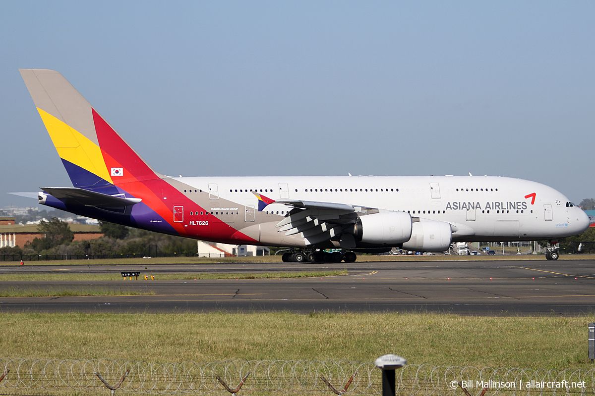 HL7626 · Airbus A380-861 · (SYD / YSSY)