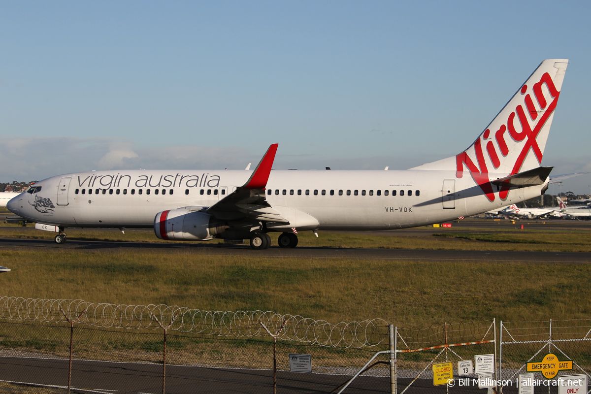 VH-VOK · Boeing 737-8FE(WL) · (SYD / YSSY)