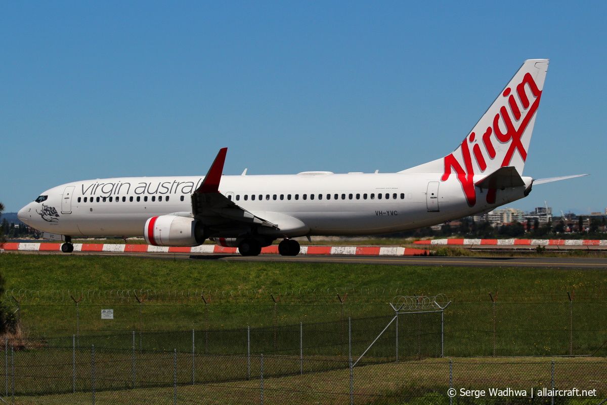 VH-YVC · Boeing 737-8FE(WL) · (SYD / YSSY)