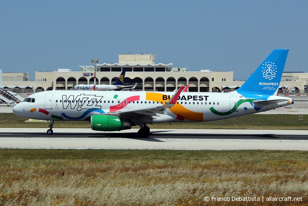 HA-LYG · Airbus A320-232 · (MLA / LMML)