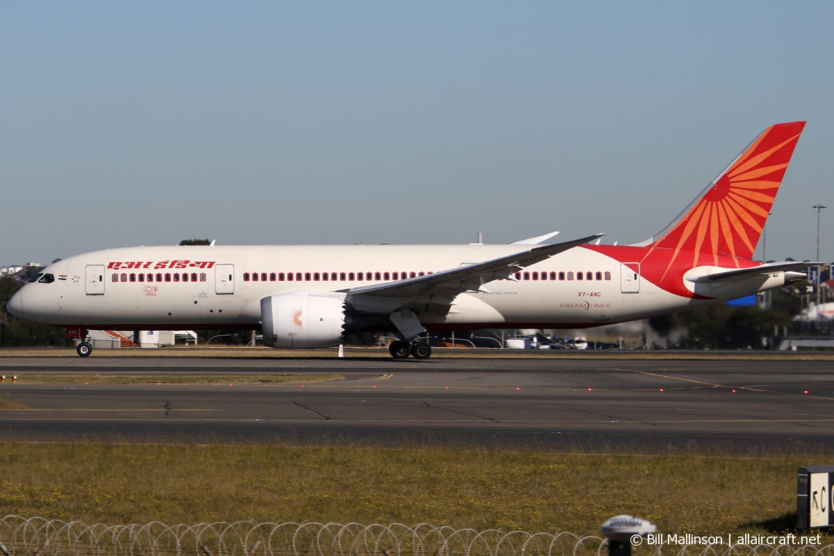 VT-ANC · Boeing 787-8 Dreamliner · (SYD / YSSY)