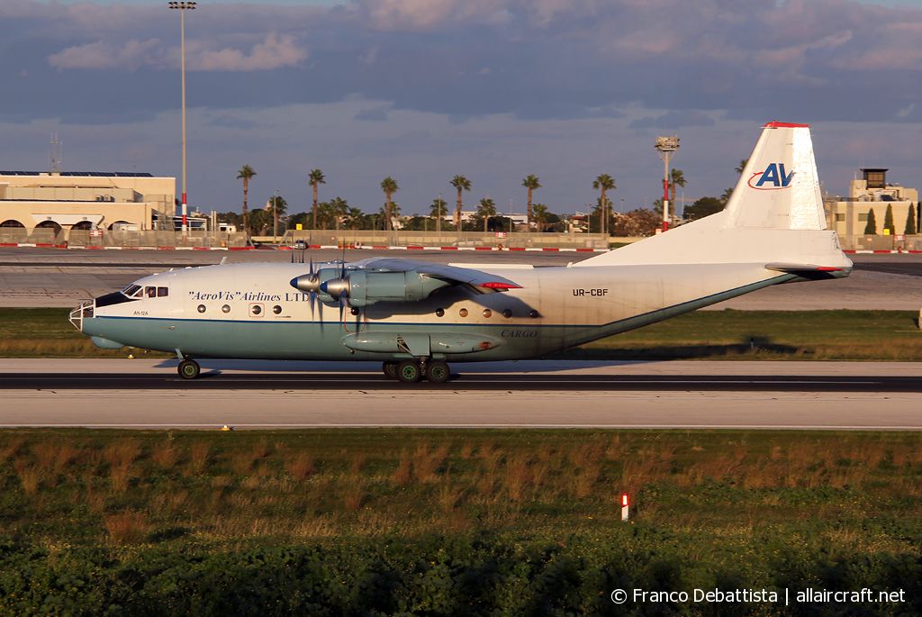 UR-CBF · Antonov An-12A · (MLA / LMML)