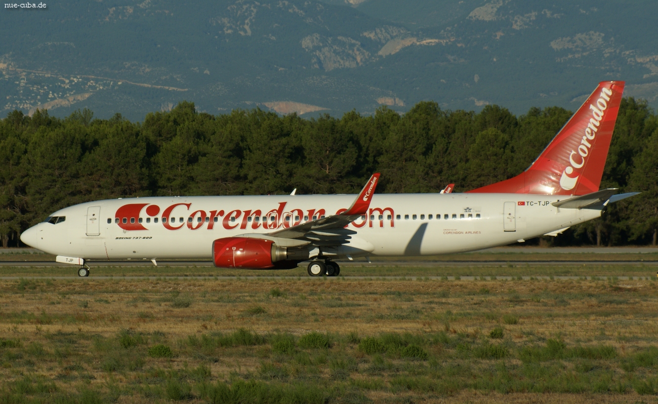 TC-TJP · Boeing 737-8BK(WL) · (AYT / LTAI)