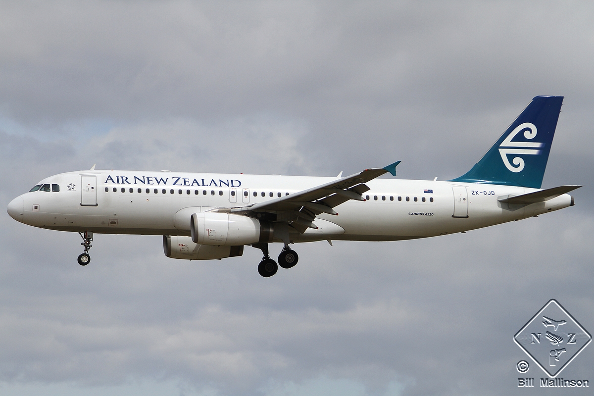 ZK-OJD · Airbus A320-232 · (CHC/NZCH)