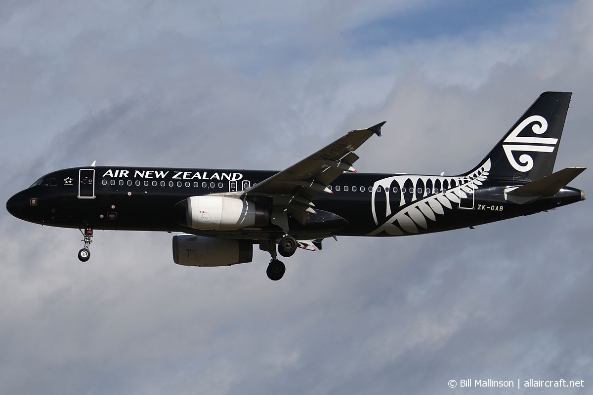 ZK-OAB · Airbus A320-232 · (CHC / NZCH)