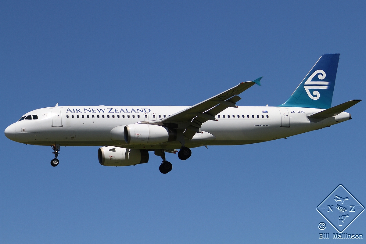 ZK-OJG · Airbus A320-232 · (CHC / NZCH)