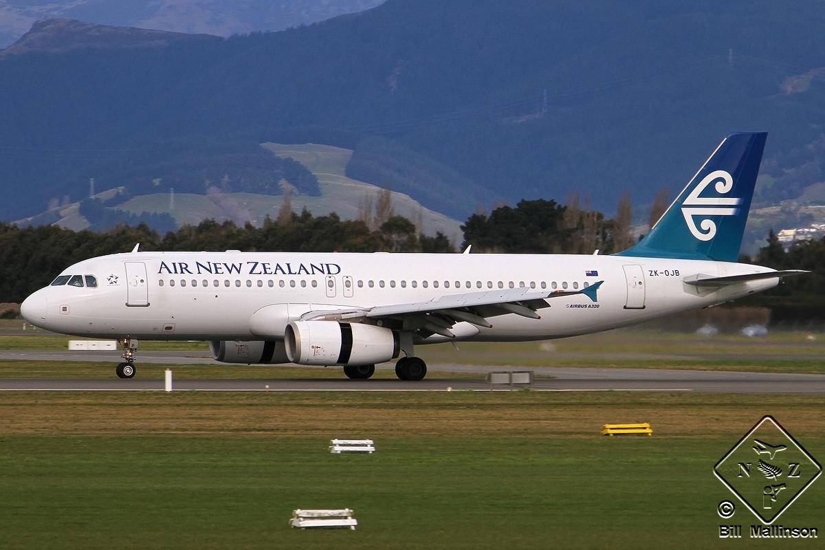 ZK-OJB · Airbus A320-232 · (CHC / NZCH)