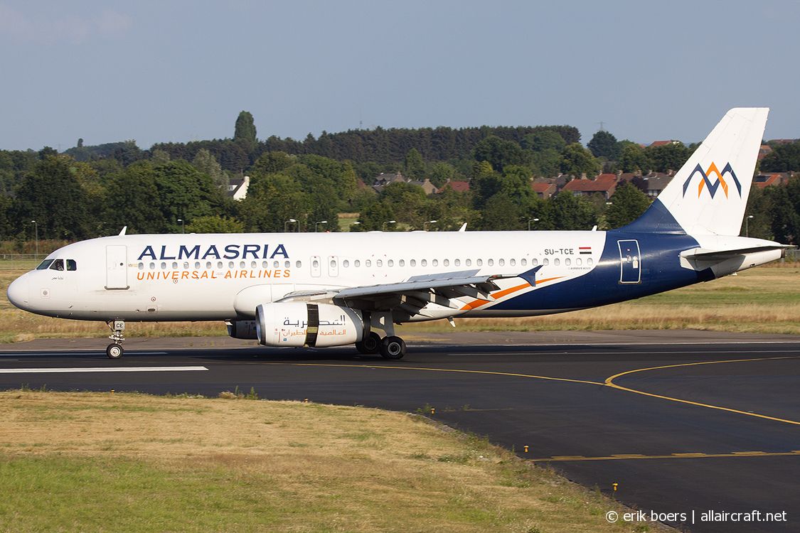 SU-TCE · Airbus A320-232 · (MST / EHBK)