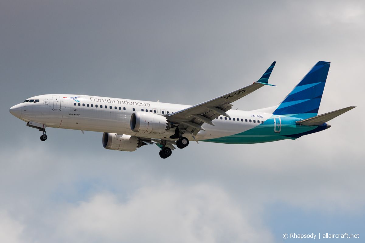 PK-GDA · Boeing 737-8 MAX · (SIN / WSSS)
