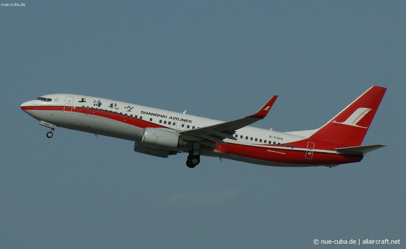 B-5368 · Boeing 737-8Q8(WL) · (TSN / ZBTJ)