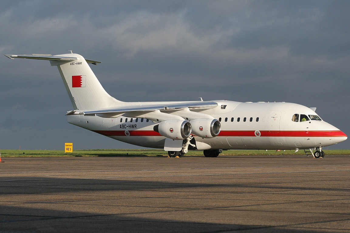 A9C-HWR · British Aerospace Avro RJ85 · (NWI / EGSH)