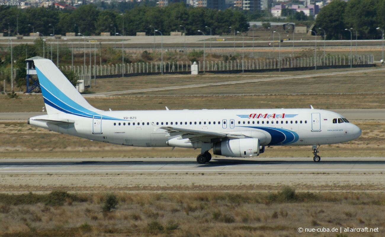 VQ-BZS · Airbus A320-232 · (AYT / LTAI)
