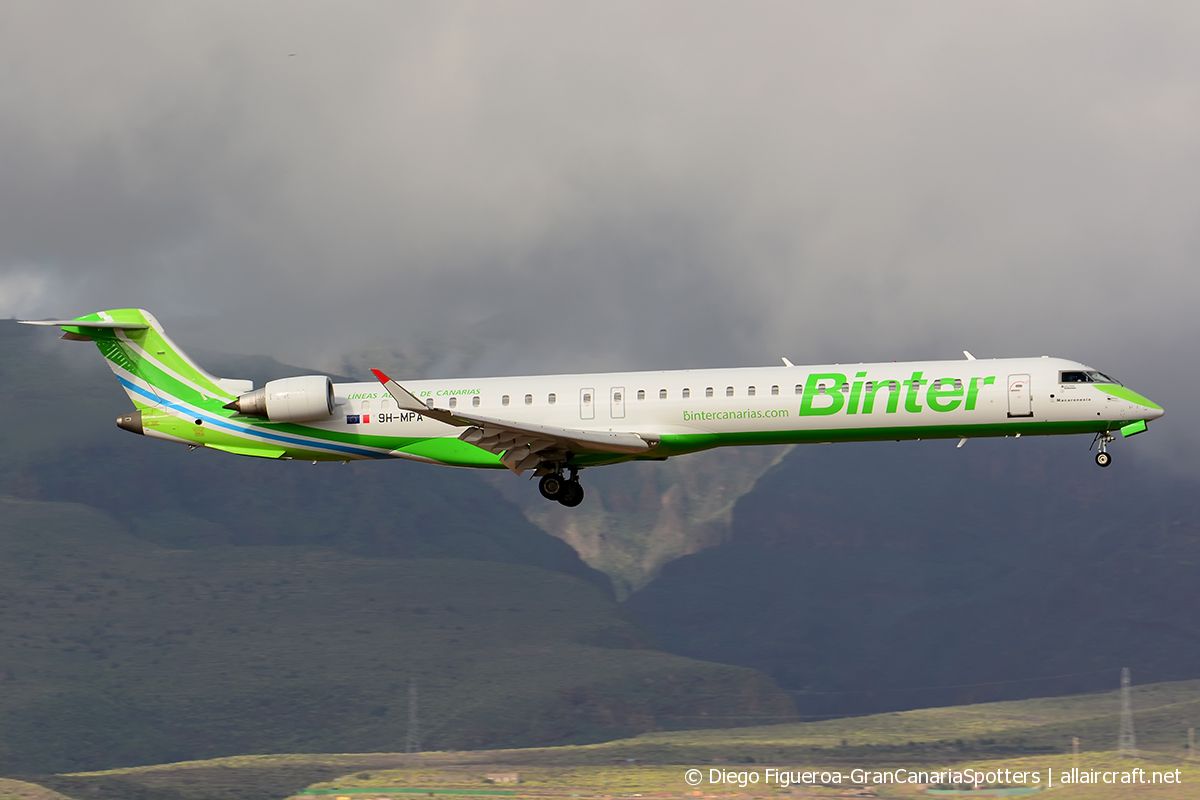 9H-MPA · Bombardier CRJ-1000 · (LPA / GCLP)