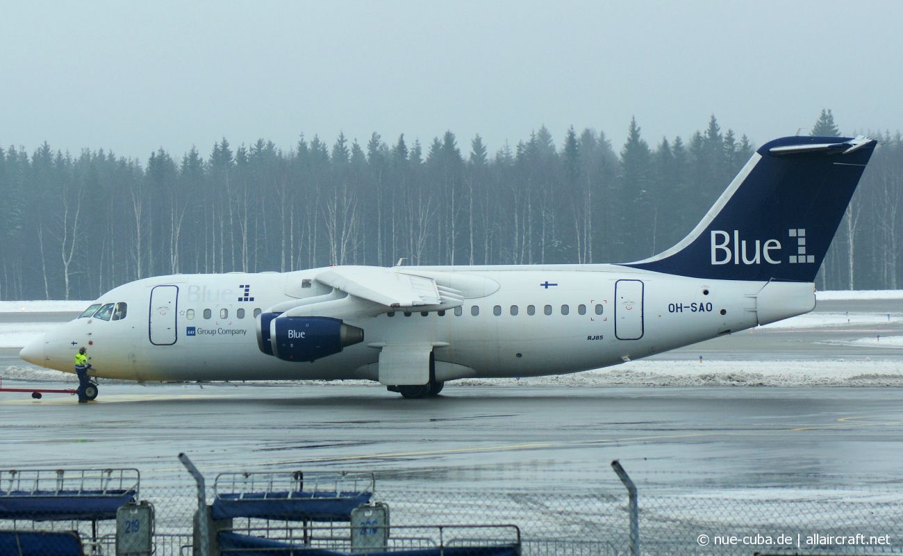 OH-SAO · British Aerospace Avro RJ85 · (HEL / EFHK)