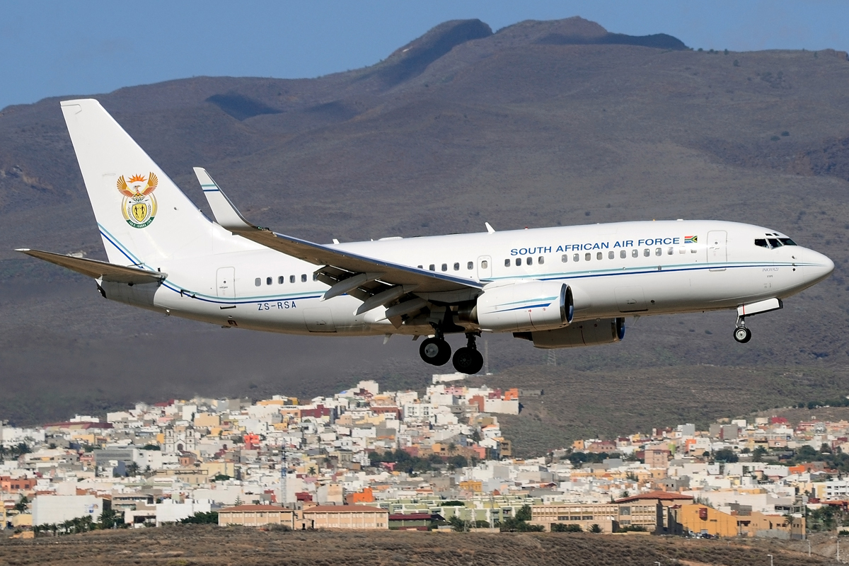 ZS-RSA · Boeing 737-7ED(BBJ) · (LPA / GCLP)