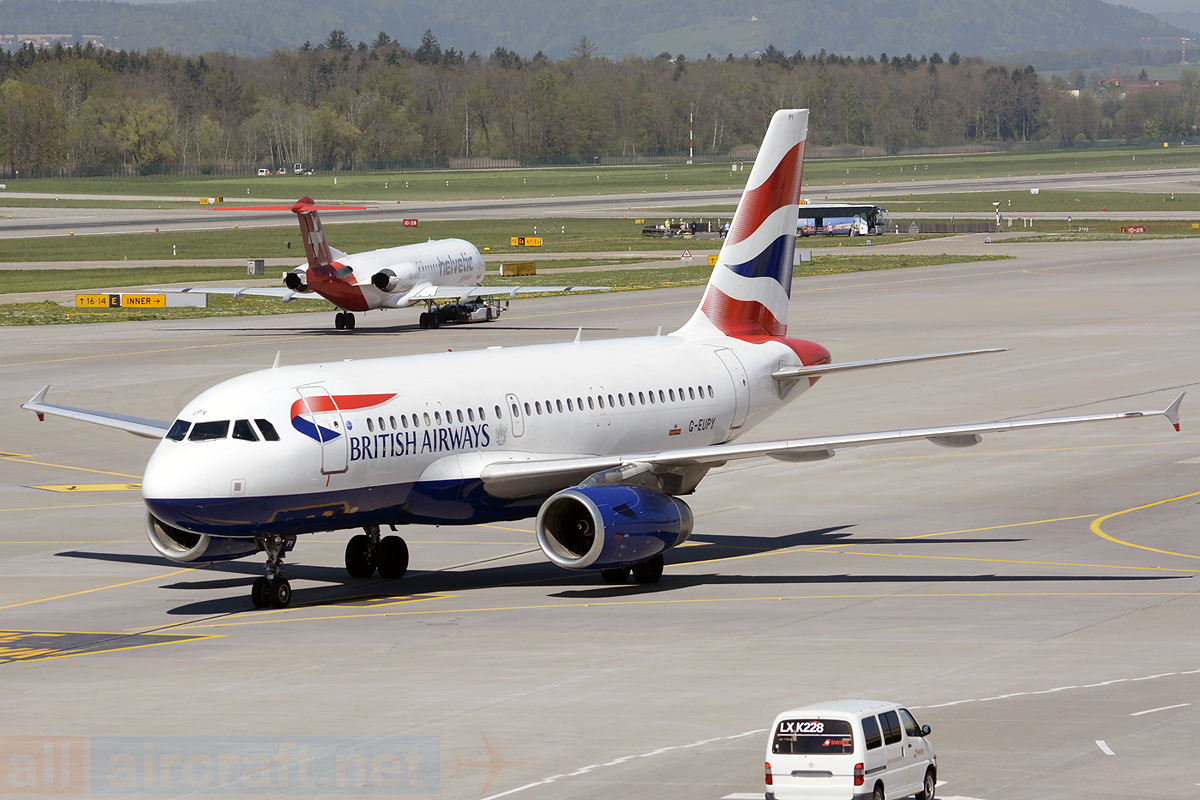 G-EUPY · Airbus A319-131 · (ZRH / LSZH)