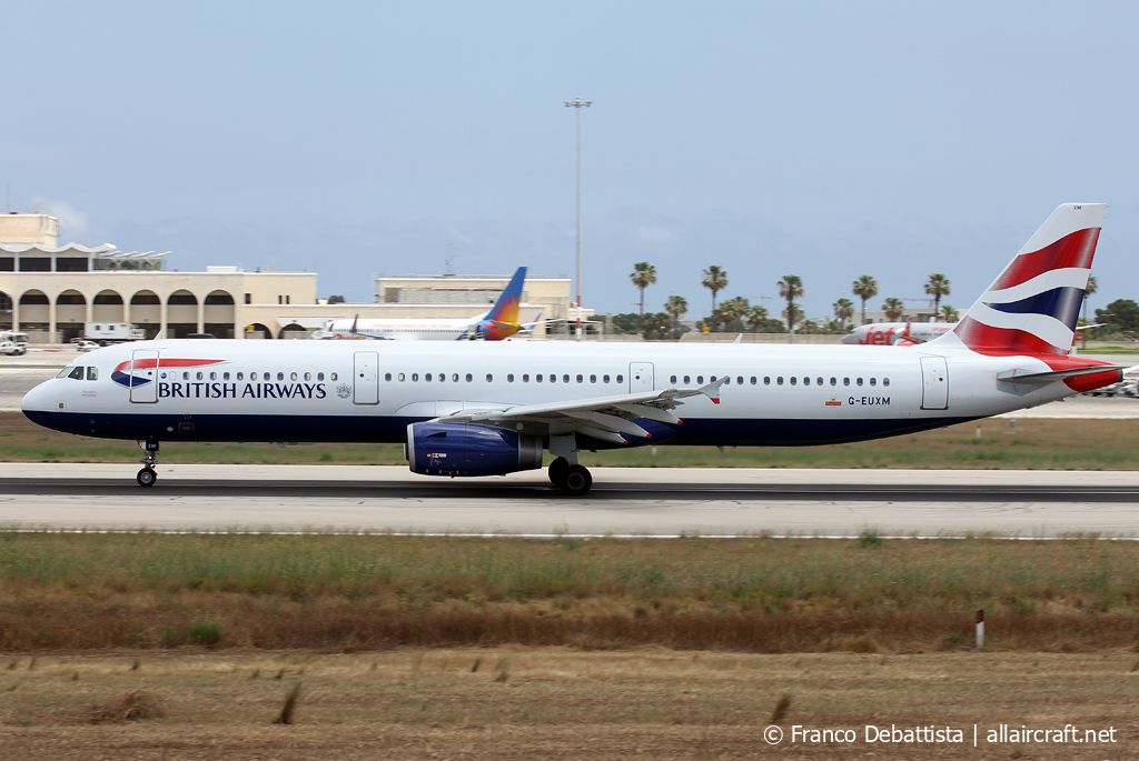 G-EUXM · Airbus A321-231 · (MLA / LMML)