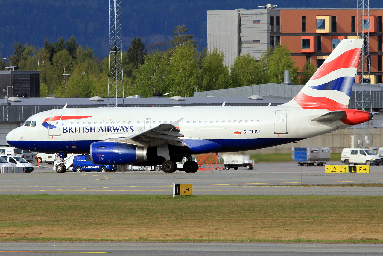 G-EUPJ · Airbus A319-131 · (OSL / ENGM)